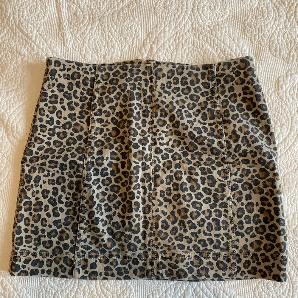 🐆🤎Animal print mini skirt